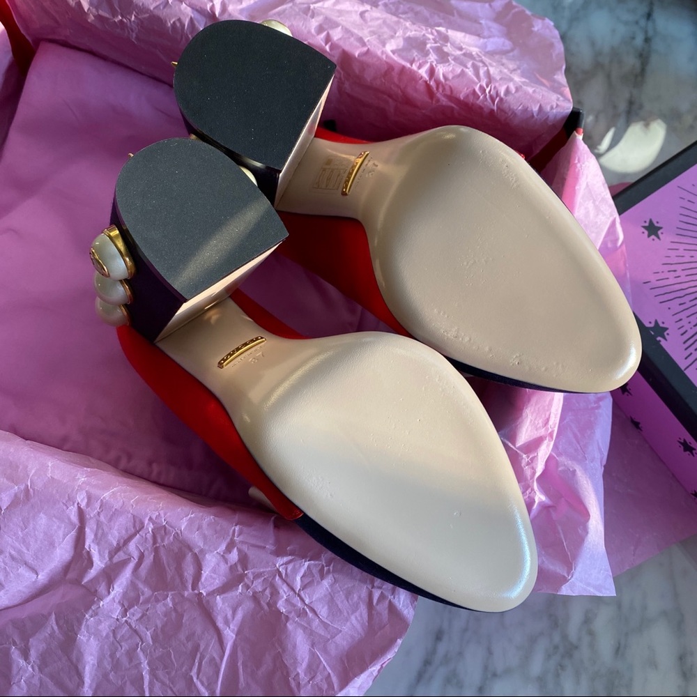 ❌SOLD❌Gucci Luna Colorblock Bow 110mm Pump - Picture 7 of 8